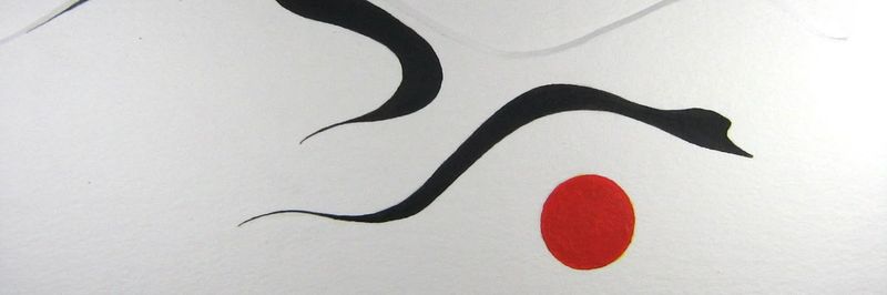 sumi-e bird